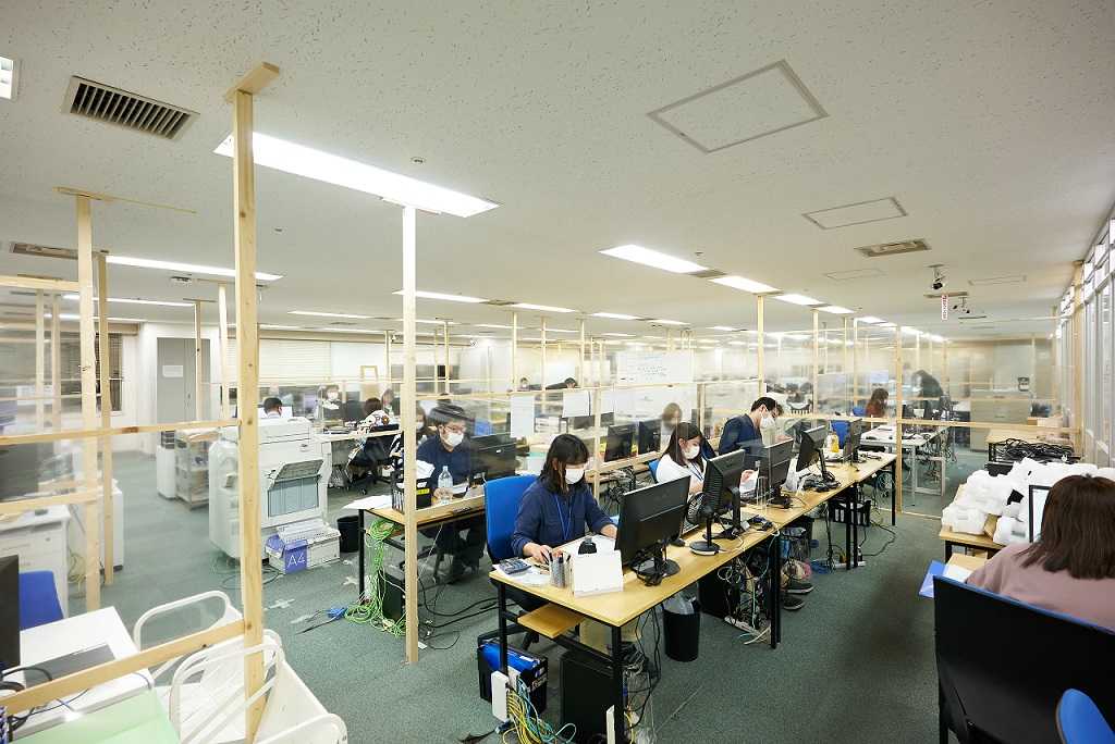 パーテーション設置でコロナ対策バッチリです。